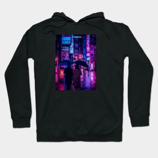 Tokyo Street Neon Synthwave Hoodie